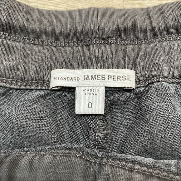 Standard James Perse Linen Blend Drawstring Shorts Women's 0/XS - Picture 3 of 7